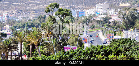 La station balnéaire d'Agadir au Maroc Banque D'Images