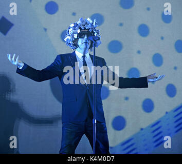 Pet Shop Boys titre Brighton Pride Festival avec leur plein 90 minutes SUPER Tour comprend : Pet Shop Boys Où : Brighton, Royaume-Uni Quand : 05 août 2017 Crédit : Chris Jepson/WENN.com Banque D'Images