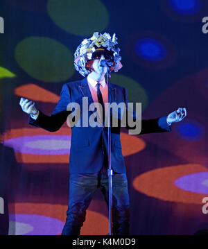 Pet Shop Boys titre Brighton Pride Festival avec leur plein 90 minutes SUPER Tour comprend : Pet Shop Boys Où : Brighton, Royaume-Uni Quand : 05 août 2017 Crédit : Chris Jepson/WENN.com Banque D'Images