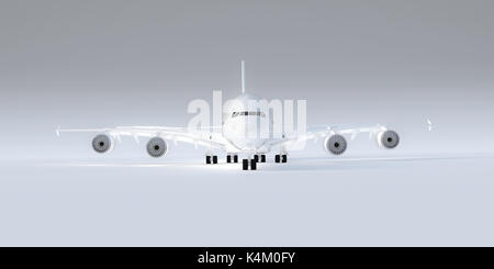 3d illustration d'un avion isolé sur fond blanc Banque D'Images