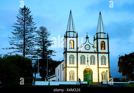 Église de Santa Maria Madalena. Madalena, île de Pico. Açores, Portugal Banque D'Images