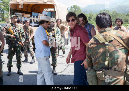 Faite de l'Amérique est un film biographique américain 2017 réalisé par Doug Liman, écrit par Gary Spinelli et avec Tom Cruise. Cette photo est pour un usage éditorial uniquement et est l'auteur de la société film et/ou le photographe attribué par le film ou la société de production et ne peut être reproduite que par des publications dans le cadre de la promotion du film ci-dessus. Un crédit obligatoire pour l'entreprise de film est nécessaire. Le photographe devrait également être portés lorsqu'il est connu. Banque D'Images