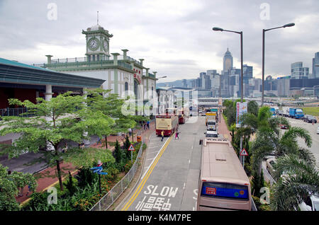 HONG KONG - le 04 mai 2013 : Central Pier pour ferry à Hong Kong Banque D'Images