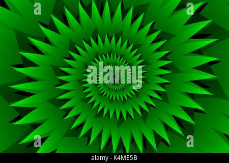 Star green abstract vector pattern, formes concentriques star - vert Illustration de Vecteur