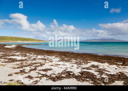 East Beach, berneray, North Uist, îles Hébrides, Ecosse, Royaume-Uni, Europe Banque D'Images