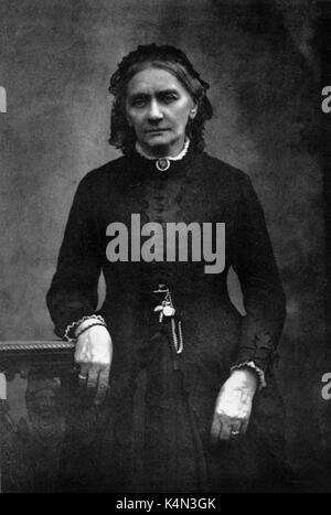 SCHUMANN, Clara - portrait, ancien pianiste et compositeur allemand (1819-1896) Banque D'Images