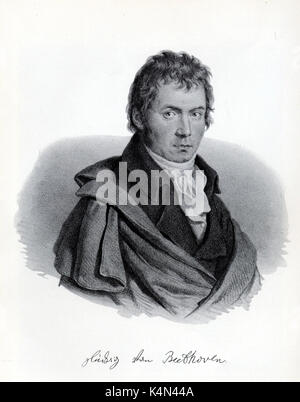 Ludwig van Beethoven en tant que jeune homme. Compositeur allemand 1770-1827 Banque D'Images