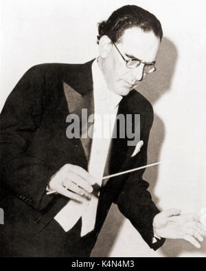 Otto Klemperer - portrait de l'orchestre allemand. Avec baton en main, la conduite, c.1938. 14 mai 1885 - 6 juillet 1973. Banque D'Images