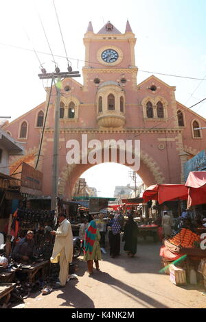 Clock Tower Hyderabad, Pakistan. Banque D'Images