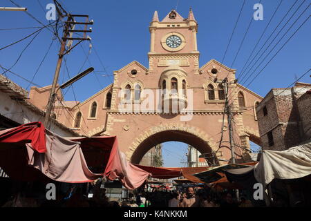 Clock Tower Hyderabad, Pakistan. Banque D'Images