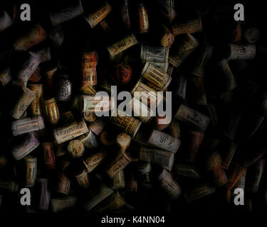 L'art numérique : in vino veritas Banque D'Images