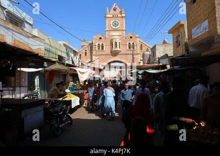 Clock Tower Hyderabad, Pakistan. Banque D'Images