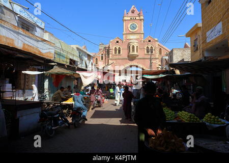 Clock Tower Hyderabad, Pakistan. Banque D'Images