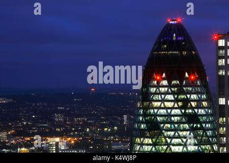 30 St Mary Axe (cornichon), ville de London, UK Banque D'Images