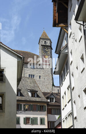 Rapperswil, Suisse - 3 août 2017 : le vieux centre de Rapperswil en Suisse Banque D'Images