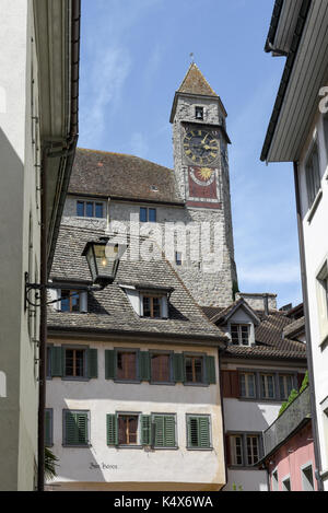 Rapperswil, Suisse - 3 août 2017 : le vieux centre de Rapperswil en Suisse Banque D'Images