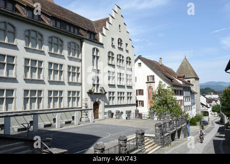 Rapperswil, Suisse - 3 août 2017 : le vieux centre de Rapperswil en Suisse Banque D'Images