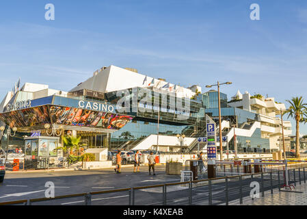 Entrée du casino de Cannes, Côte d'azur, france Banque D'Images