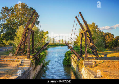 Pont Van-Gogh, Pont de Langlois, Arles - France Banque D'Images