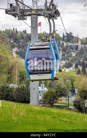 ISTANBUL, TURQUIE - APR 10 : funiculaire de la colline de Pierre Loti à Istanbul, Turquie le 10 avril 2014. Banque D'Images