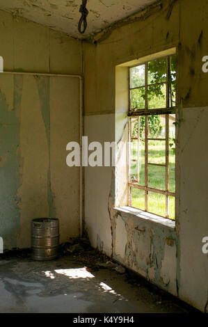 Intérieur d'un raf de abandonnés dans le Hampshire, Angleterre Banque D'Images