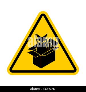 Attention à la case cat. interdit Accueil animaux de compagnie à fort. Attention Illustration de Vecteur