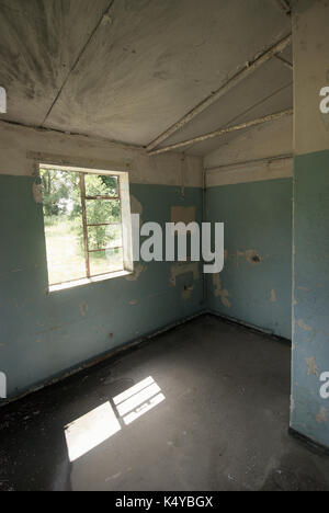 Intérieur d'un raf de abandonnés dans le Hampshire, Angleterre Banque D'Images