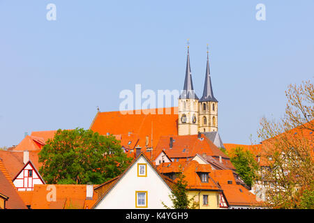 Ville de l'église de Bad Wimpfen, vallée du Neckar, Bade-Wurtemberg, Allemagne Banque D'Images