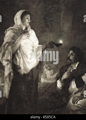 L'hôpital de Florence Nightingale à Scutari, Crimée, 1854 Banque D'Images