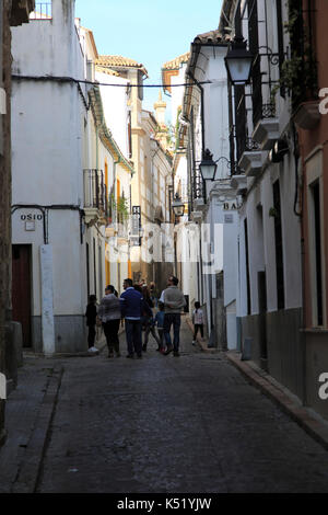 Ruelles historiques en matière de logement, Cordoue, Espagne Banque D'Images