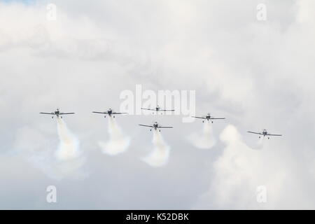 Le corbeau, l'équipe en utilisant un mélange de cars rv-4, RV-8, l'exécution et au Scottish international airshow sur ayr ayrshire dans la baie Banque D'Images