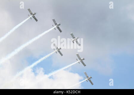 Le corbeau, l'équipe en utilisant un mélange de cars rv-4, RV-8, l'exécution et au Scottish international airshow sur ayr ayrshire dans la baie Banque D'Images