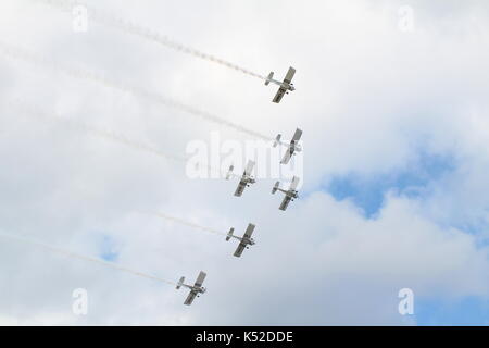 Le corbeau, l'équipe en utilisant un mélange de cars rv-4, RV-8, l'exécution et au Scottish international airshow sur ayr ayrshire dans la baie Banque D'Images