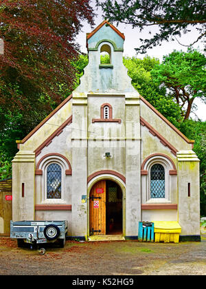 Cornwall falmouth vieux cimetière chapelle Banque D'Images