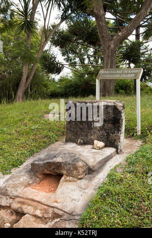 Tombe ancienne à Ambohidrabiby colline sacrée, capital formel du roi Ralamb, Madagascar Banque D'Images