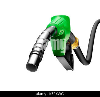 La pompe à gaz isolé sur fond blanc Banque D'Images