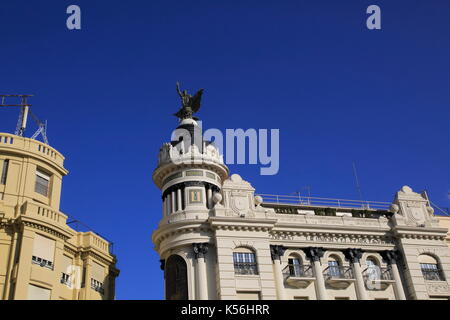 Union européenne et de l'édifice 1926 Phoenix, architecte Benjamin Gutierrez Prieto, Plaza Tendillas, Cordoue, Espagne Banque D'Images