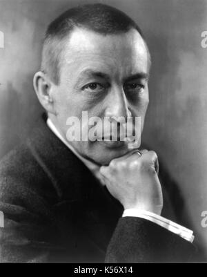 Sergei Rachmaninoff, Rachmaninoff , Compositeur Et Pianiste Sergei Wassilievitch Rachmaninoff Banque D'Images