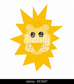 Lion cartoon Illustration de Vecteur