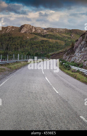 L'article de la côte du nord 500 route touristique près de laide à Wester Ross, Ecosse Banque D'Images