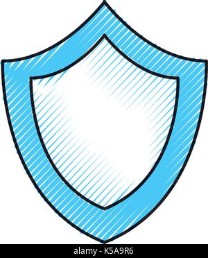 Système sécurisé de protection de l'écran l'icône de la technologie Illustration de Vecteur
