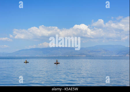 Chine - dali,oct 6,2014:le Lac Erhai scenery dans la province chinoise du Yunnan. Banque D'Images