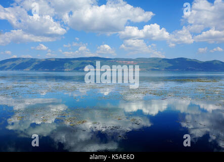 Le lac Erhai dans la province chinoise du Yunnan. Banque D'Images