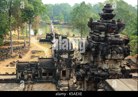 Paysage d'Angkor Wat au Cambodge Banque D'Images