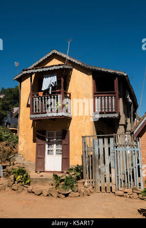 La vieille ville de Fianarantsoa, Madagascar Banque D'Images