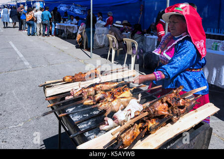 Cobaye à griller dans Huaraz, Pérou Banque D'Images