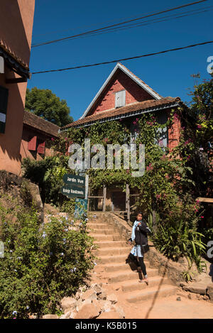 La vieille ville de Fianarantsoa, Madagascar Banque D'Images