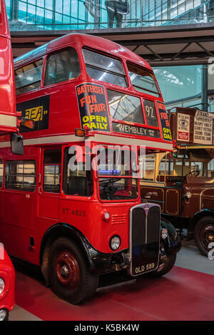 Dans London bus museum Banque D'Images