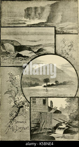 « Rown East LATCH Strings ; ou Seashore, lacs et montagnes près du chemin de fer Boston & Maine. Descriptif de la région touristique de la Nouvelle-Angleterre (1887) Banque D'Images