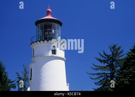 Phare d'Umpqua, Umpqua River Lighthouse State Park, New York Banque D'Images